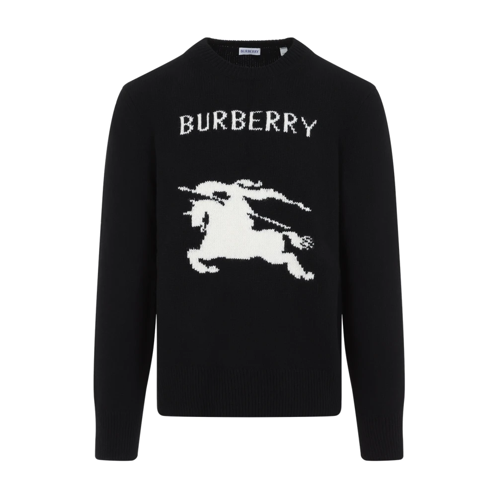 Burberry Luxe Zwarte Sweatshirt voor Stijlvolle Mannen Black Heren