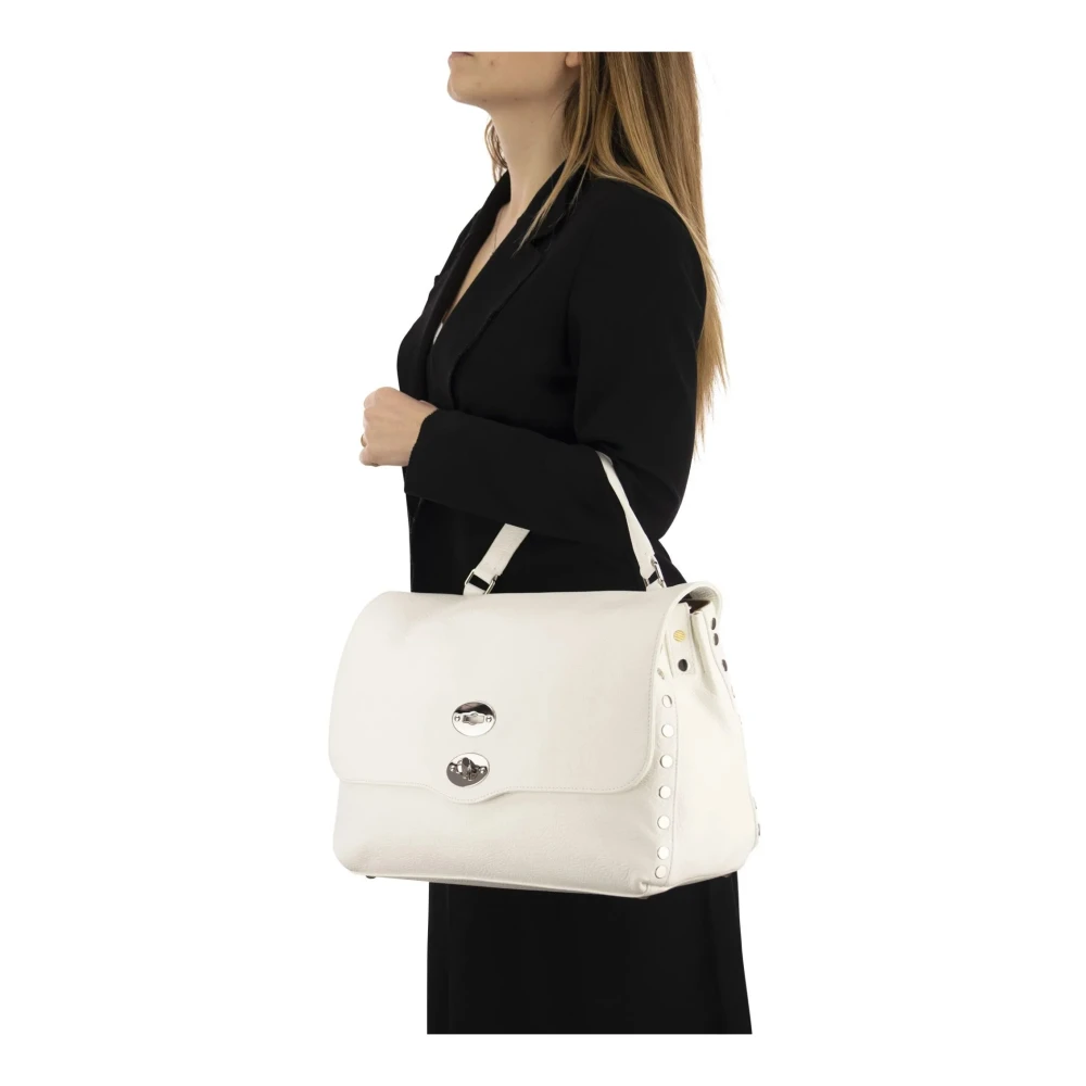 Zanellato Melkwitte Leren Handtas White Dames