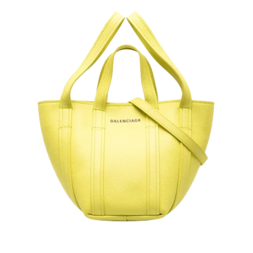 Balenciaga Vintage Pre-owned Leather crossbody-bags Yellow Dames