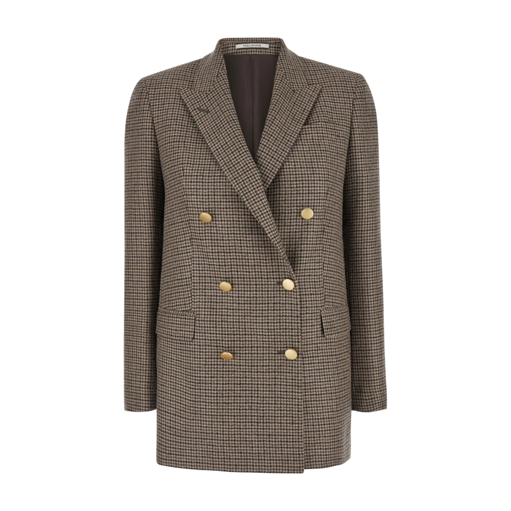 Tagliatore Bruine Wolruit Jasmine Blazer Brown Dames