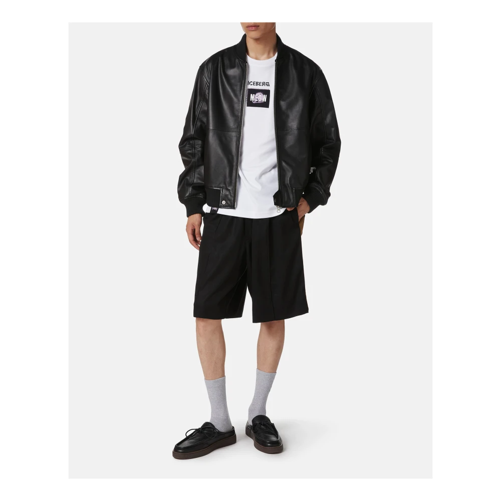 Iceberg Wit Regular Fit T-shirt in GOTS-gecertificeerd Interlock White Heren