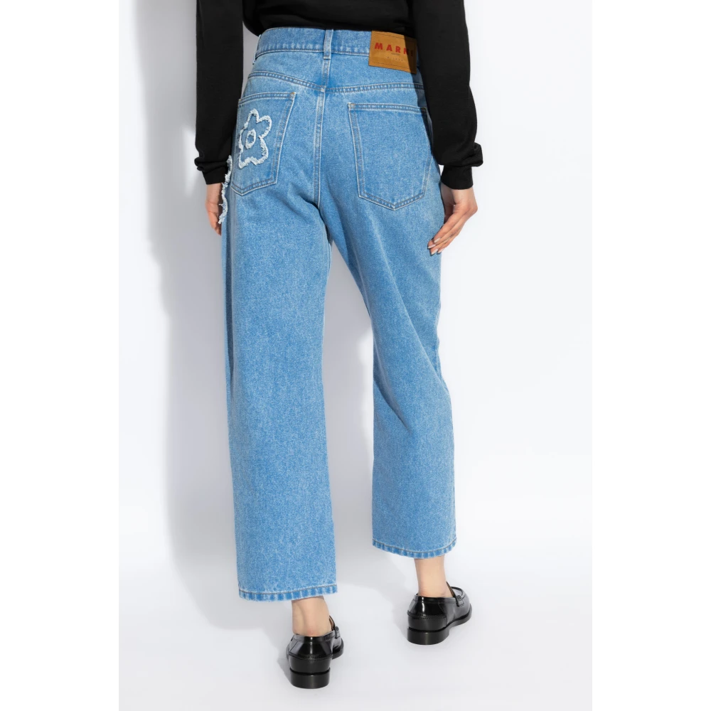 Marni Jeans met stiksels Blue Dames