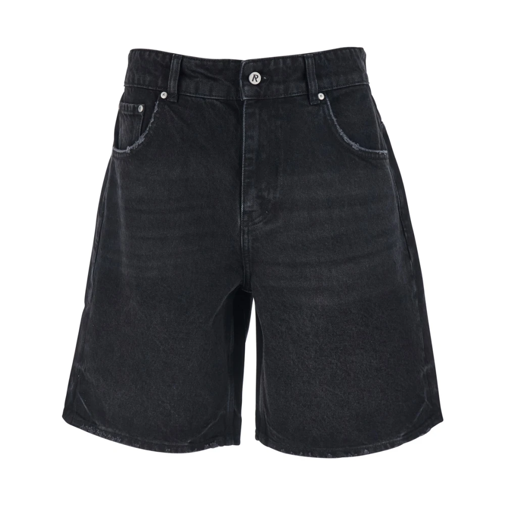 Represent Black Denim Shorts, Male, W30, R10t Tailored Denim Shorts