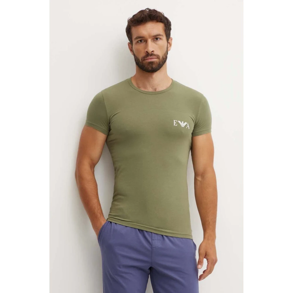 Emporio Armani Multicolor Katoen Stretch T-Shirts Pak Multicolor Heren