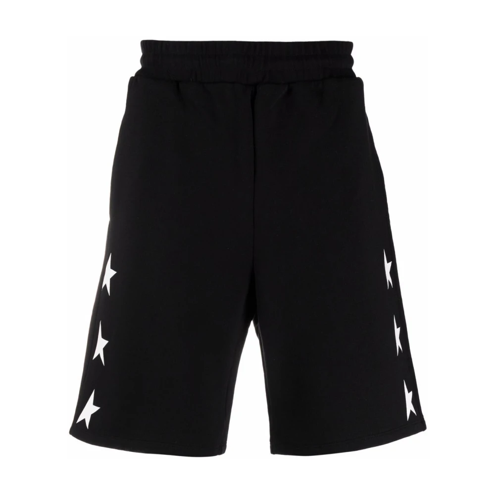 Golden Goose Zwarte denim shorts Black Heren