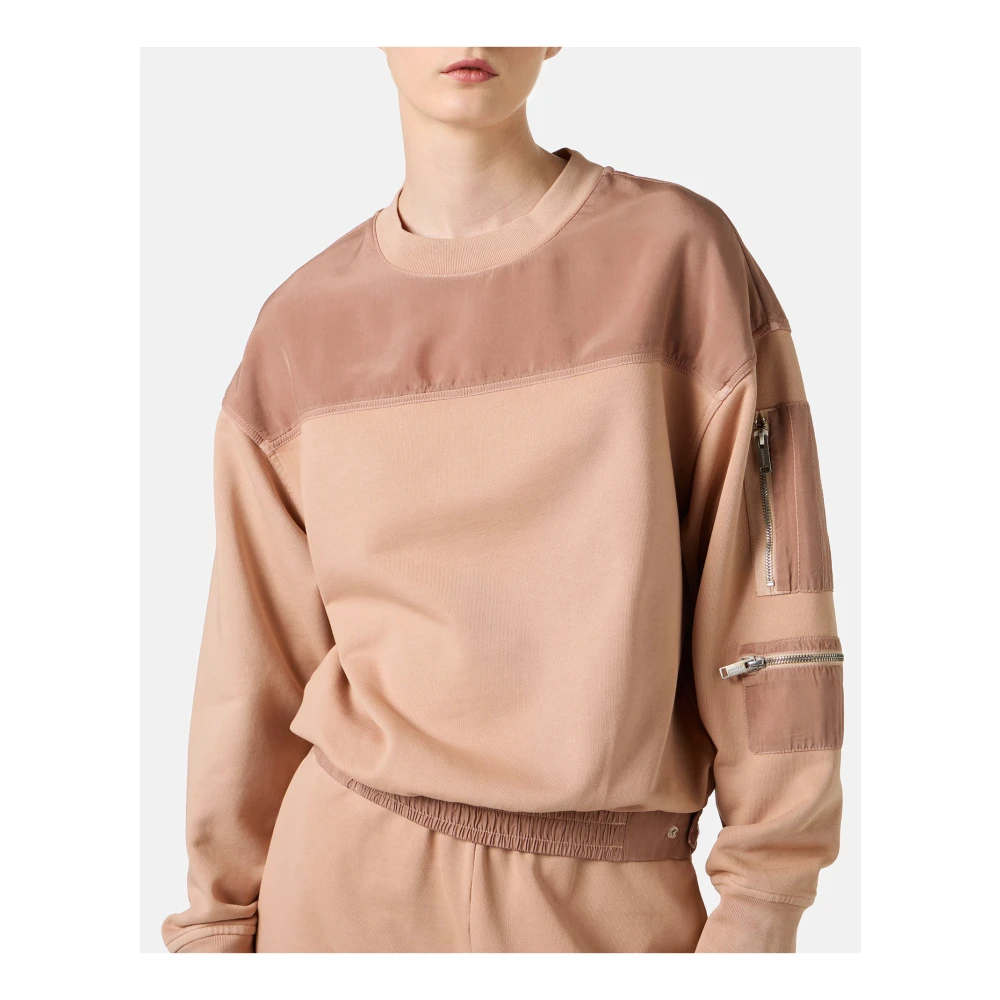 Iceberg Blush katoenen crewneck sweatshirt Pink Dames