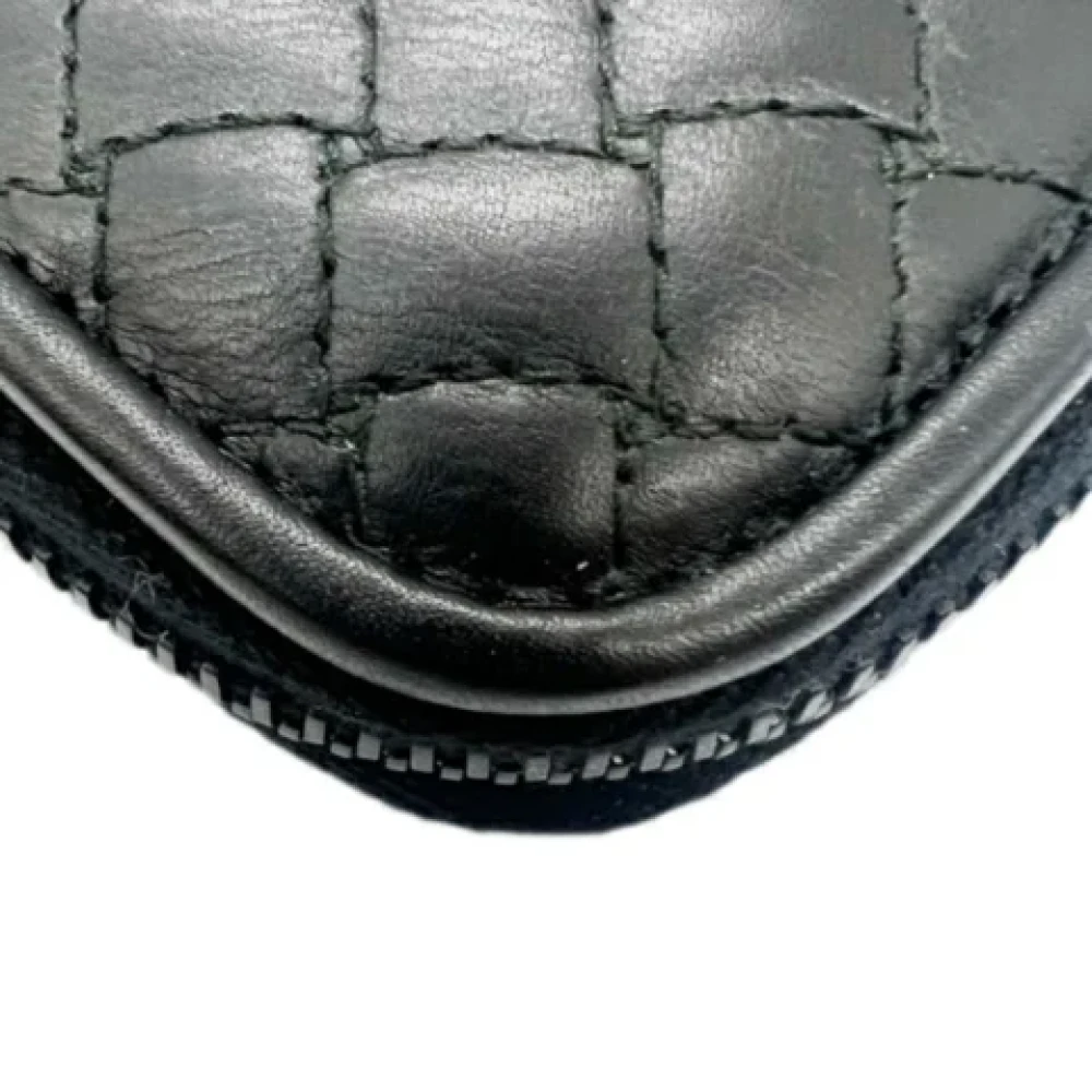 Bottega Veneta Vintage Pre-owned Leather wallets Black Dames