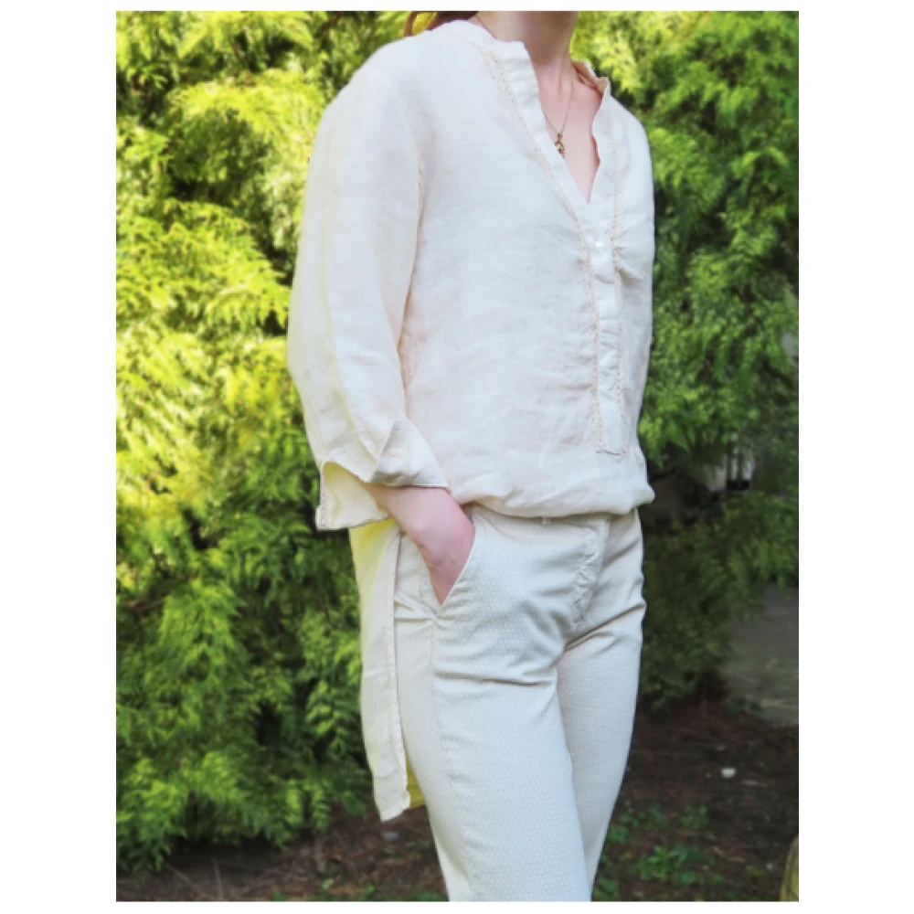 Mason's India Linnen Blouse Beige Dames