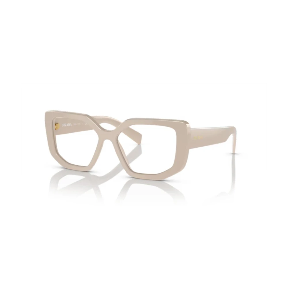 Prada Stijlvolle Vista Zonnebril Beige Unisex