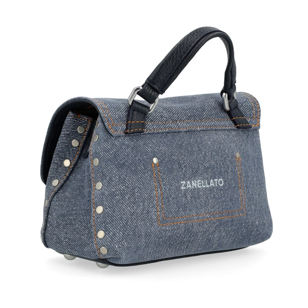 Zanellato Denim Blue Genova Schoudertas Blue Dames