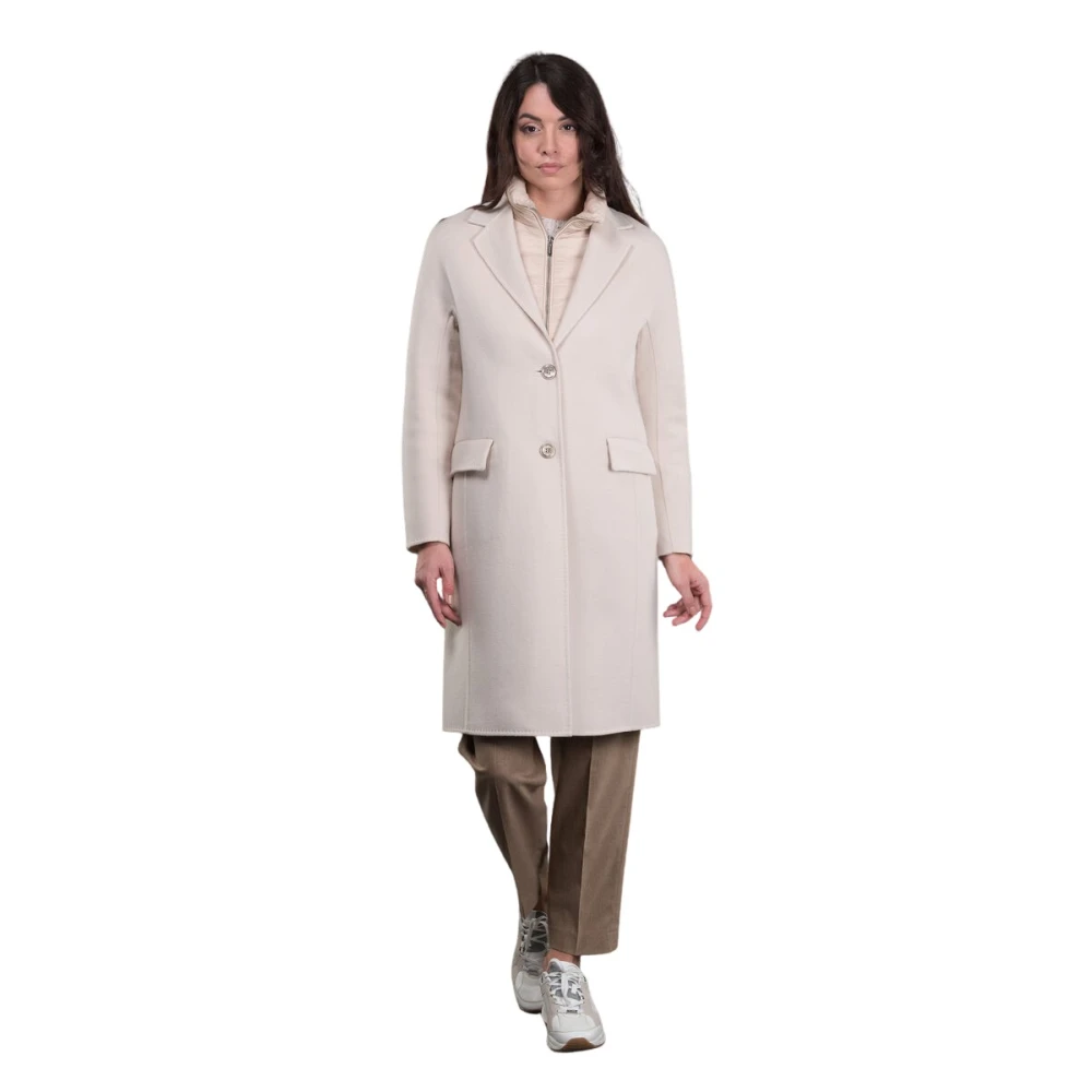 Moorer Women's Beige Down Coats, Xs, Cassie-Cwx