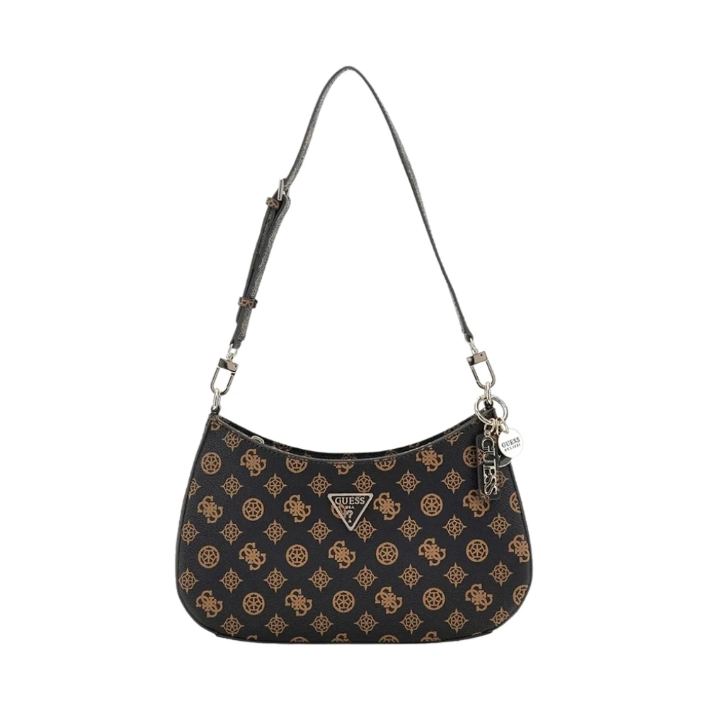 Guess Gevlochten detail polyethyleen handtas voor vrouwen Brown Dames