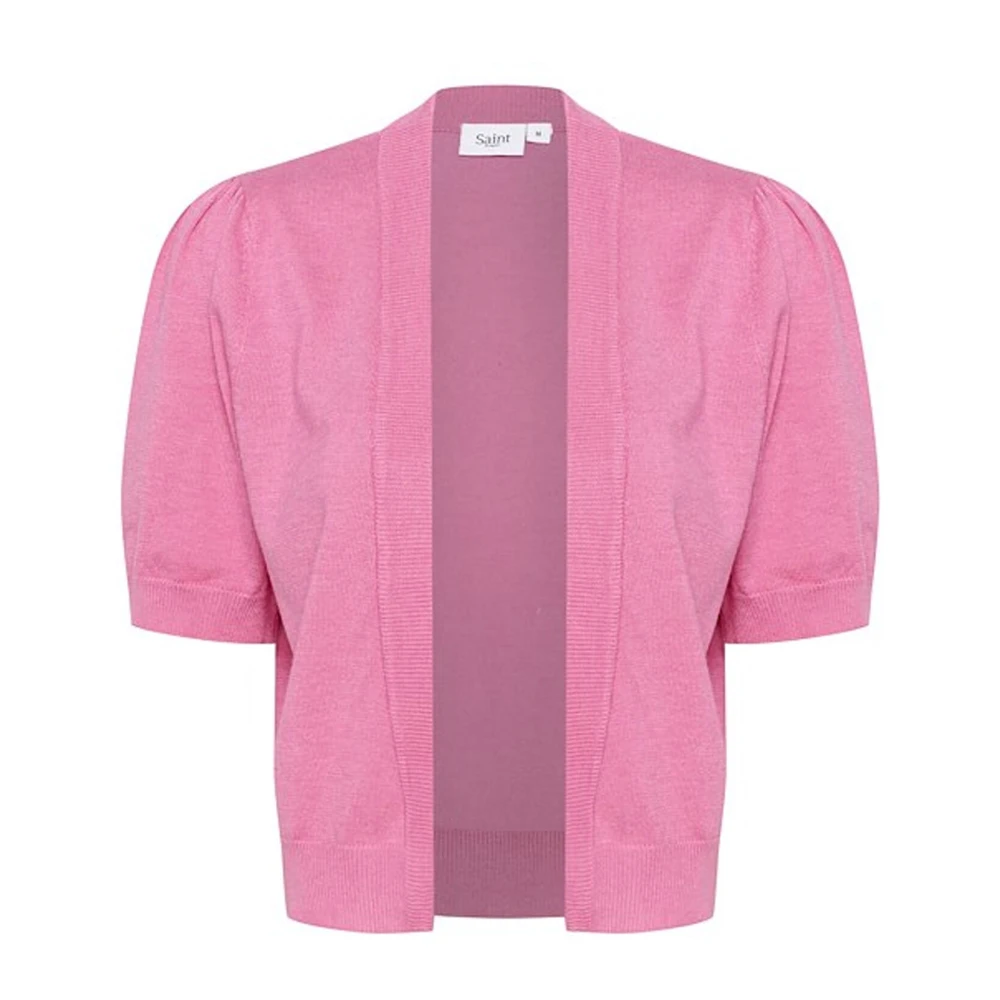 Saint Tropez Pink Cosmos Melange Bolero Sweater Pink Dames