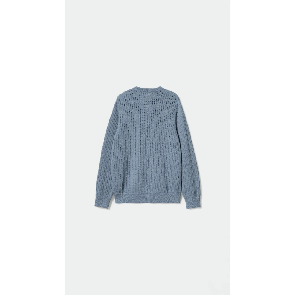 Carhartt WIP Geborduurde Logo Katoenen Trui Blue Heren