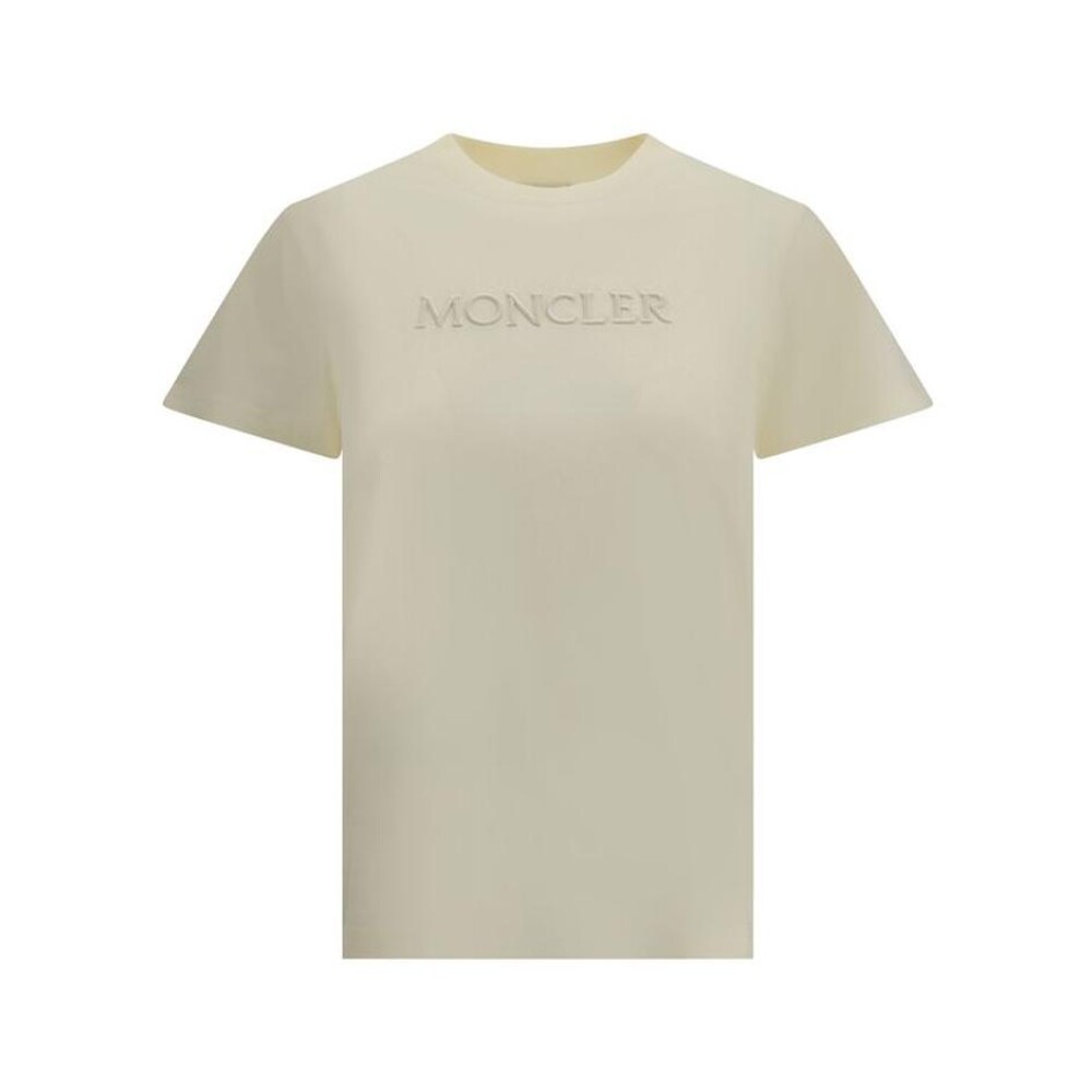 Tシャツ・カットソー MONCLER CREAM COTTON T-SHIRT Moncler T-Shirts • Shop T-Shirts from Moncler online at Miinto