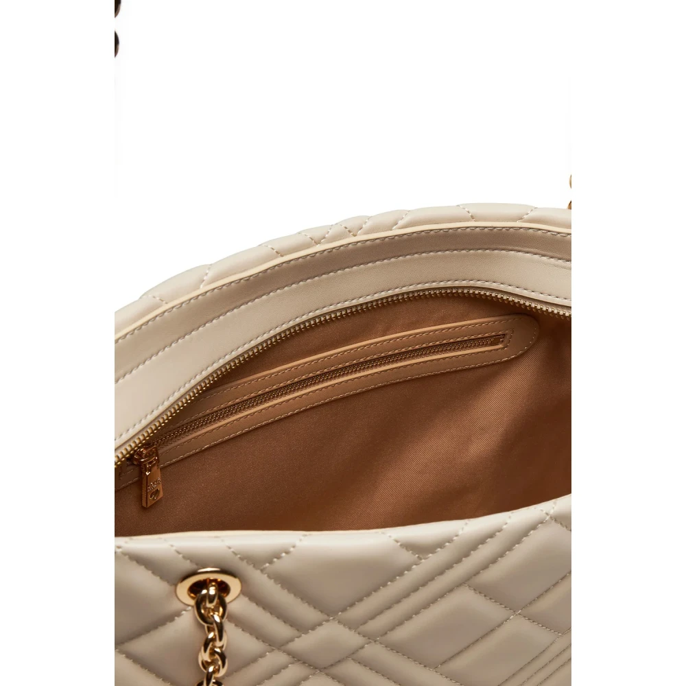 Love Moschino Ivoor Tassen voor Modieuze Liefhebbers Beige Dames