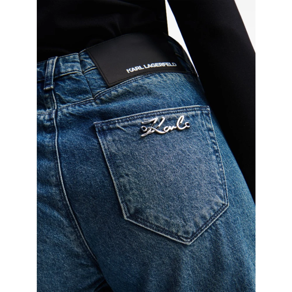 Karl Lagerfeld Jeans Denim Logo Metalen ZAK Blue Dames