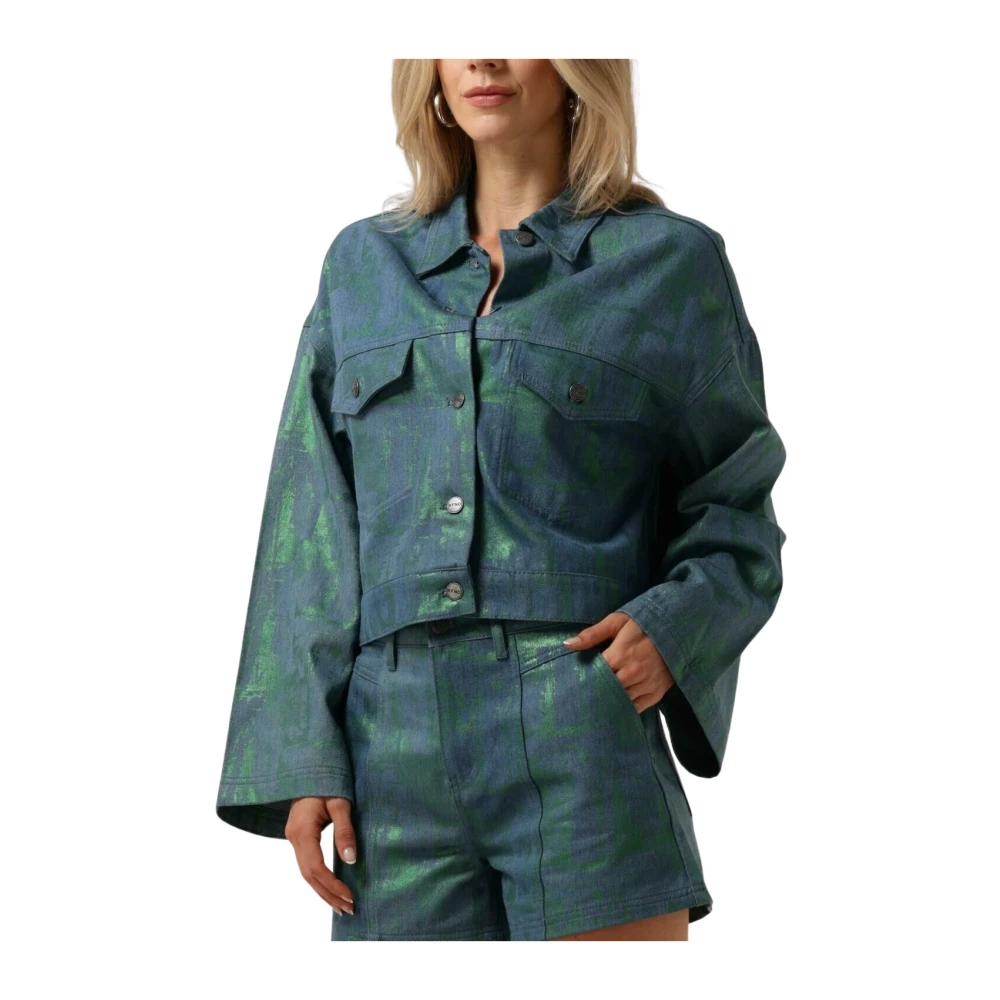 Refined Department Groene Spijkerjas PIP Green Dames