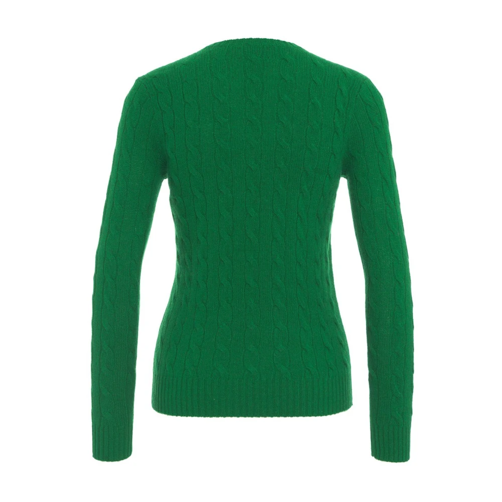 Polo Ralph Lauren Groene Kabeltrui Sweater Aw24 Green Dames