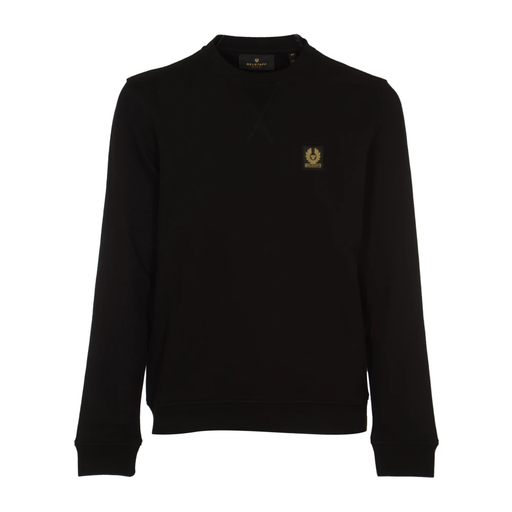 Belstaff Black Jumper Sweatshirt - Male - Sweatshirts - Black - S - Sweatshirts & Hoodies