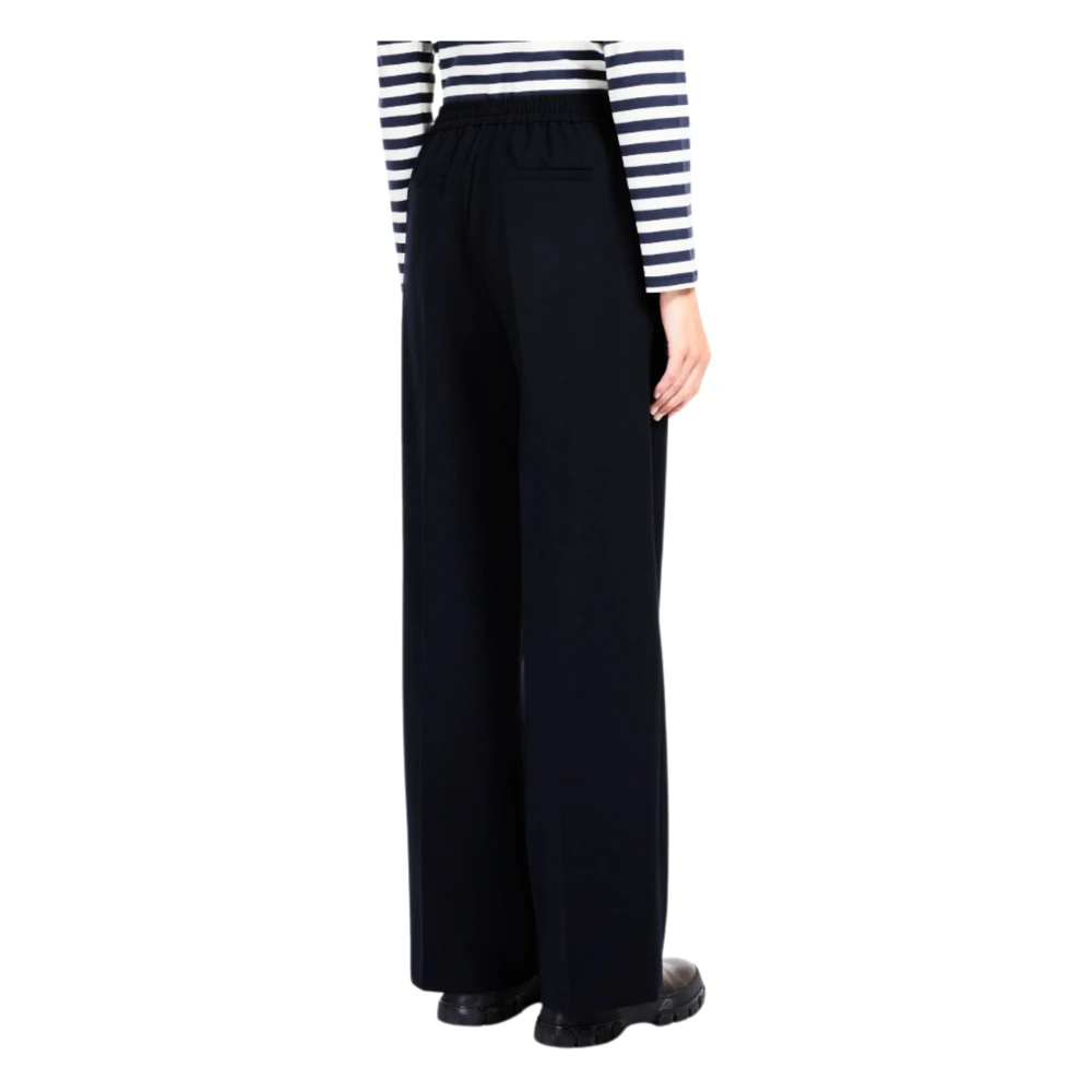 Max Mara Weekend Zwarte broek met rechte pijpen Black Dames