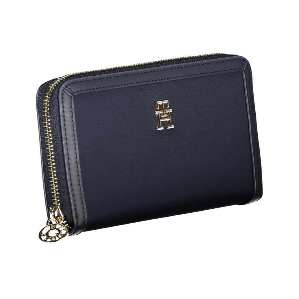 Tommy Hilfiger Stijlvol Blauw Portemonnee met Rits Blue Dames