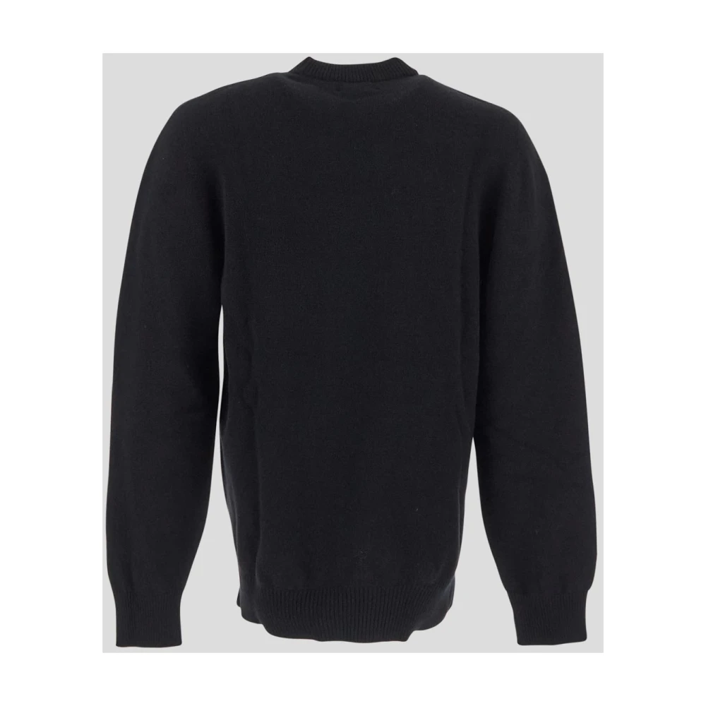 Laneus Wol Crewneck Gebreid Black Heren