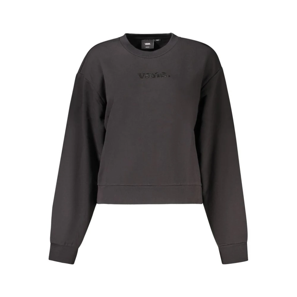 Vans Women's Black Sweatshirts, Xs, Cotton Jumper
