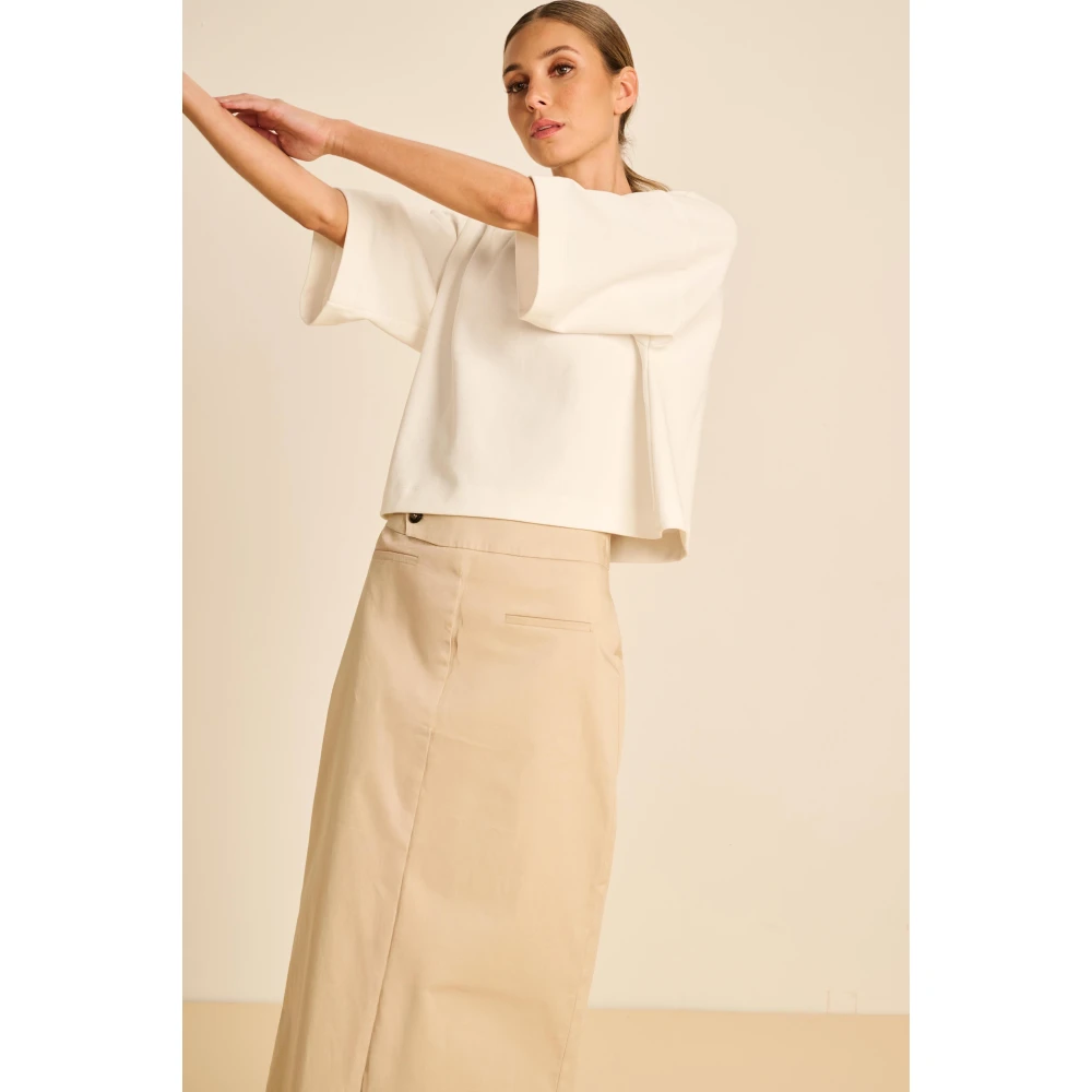 March23 Delphine Rok Beige Dames