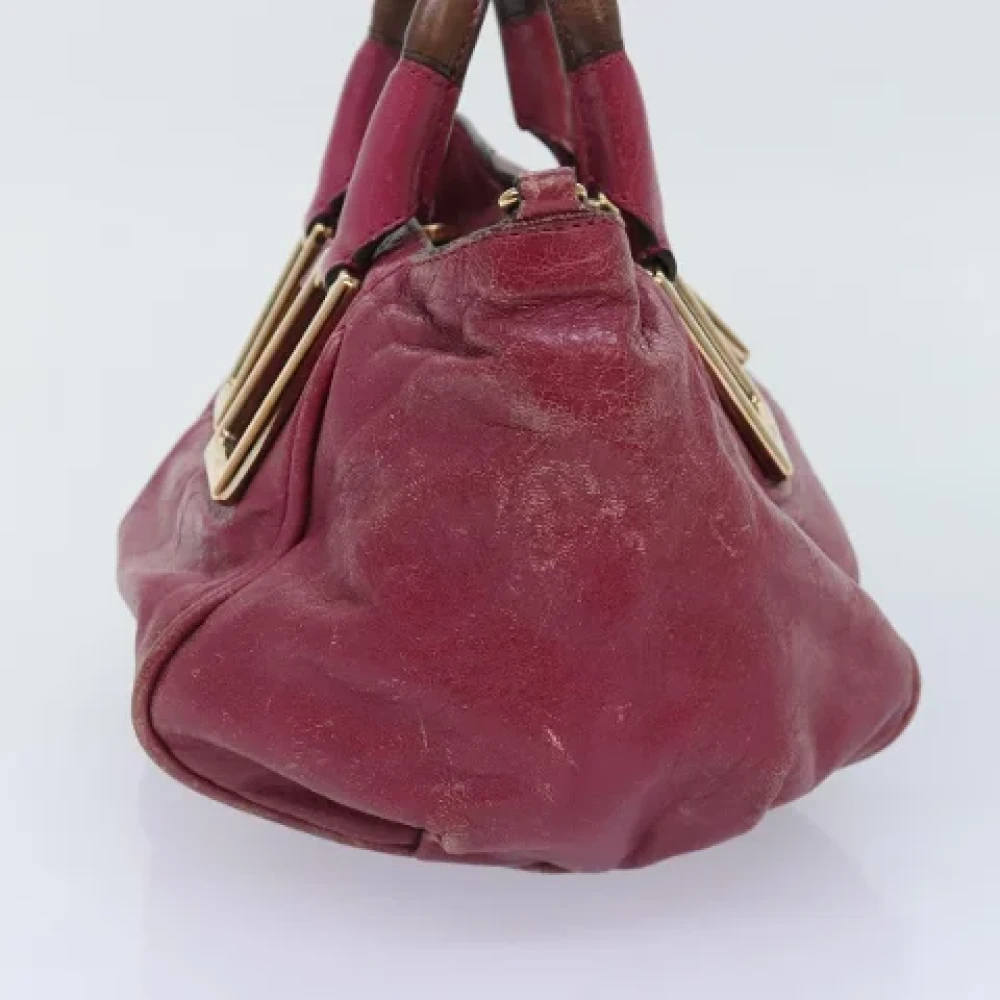 Chloé Pre-owned Leather handbags Pink Dames