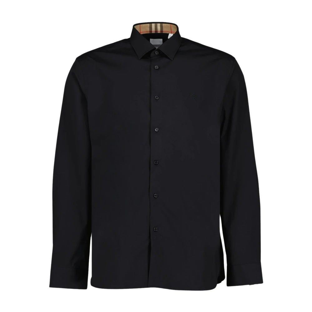 Burberry Klassieke Overhemd met Lange Mouwen Black Heren