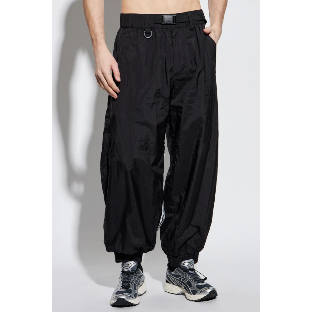 Y-3 Broek met logo Black Heren