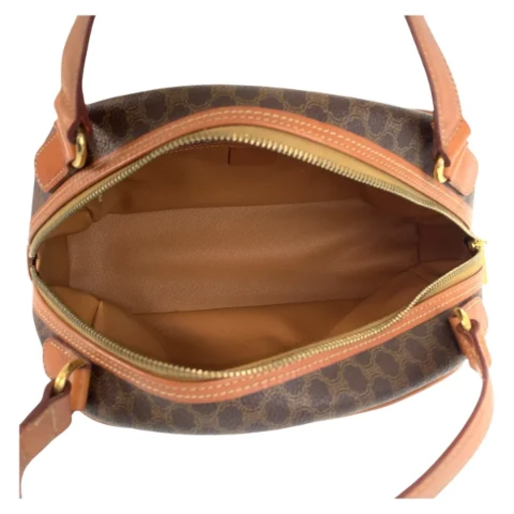 Celine Vintage Pre-owned Canvas handbags Brown Dames