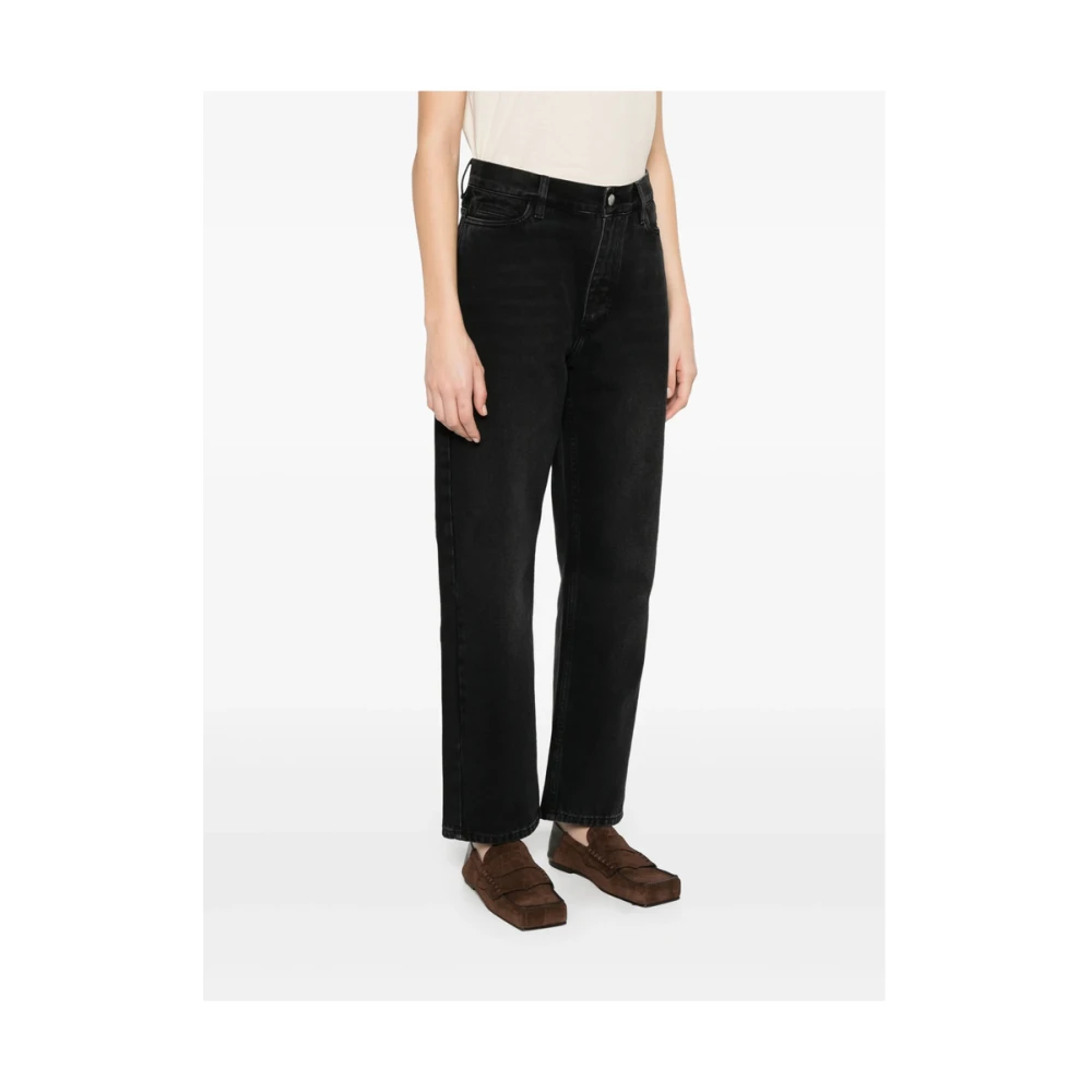 Studio Nicholson Zwarte Klassieke Five-Pocket Jeans Black Dames