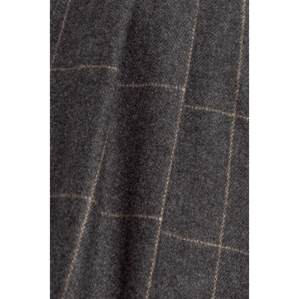 Emporio Armani Geruite Broek Gray Dames