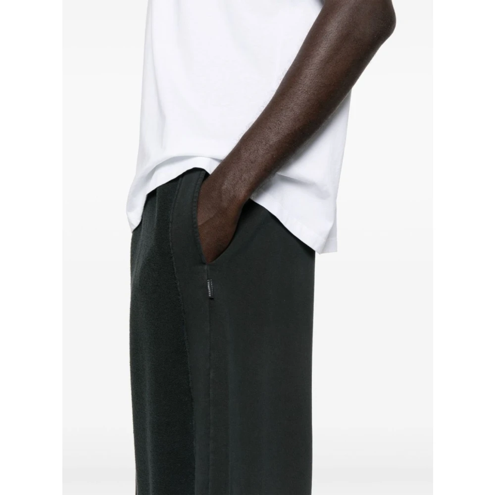 MM6 Maison Margiela Zwarte Katoenen Joggingbroek Black Heren