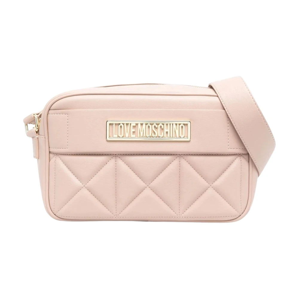 Love Moschino Logo Bältesväska Beige, Dam