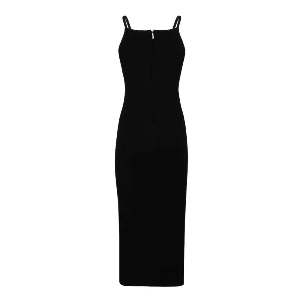 Michael Kors Women's Black Knitted Midi Dress - Midi Dresses - M - Dresses