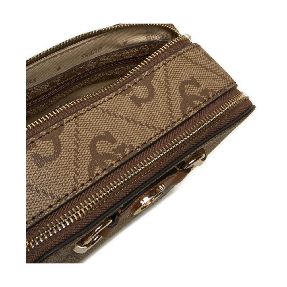 Guess Izzy Camera Crossbody Tas Brown Dames