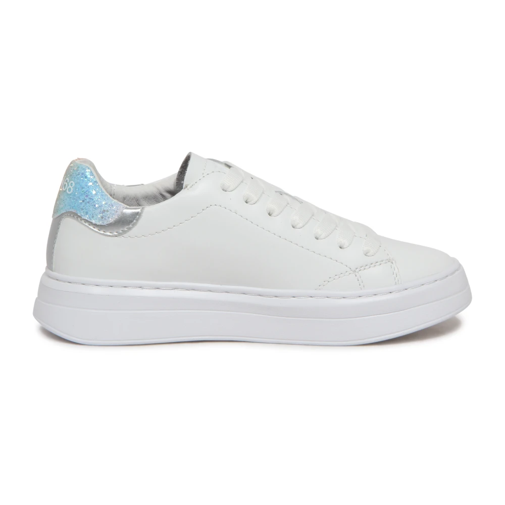 Sun68 Grace Leren Schoenen Dames Schoenen Wit