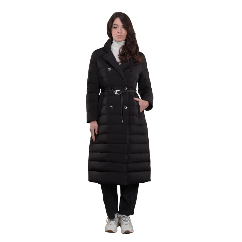 Moorer Women's Black Parkas, S, Raely-Kn