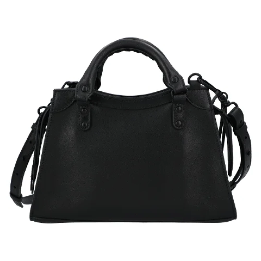 Balenciaga Leren Handtas Black Dames