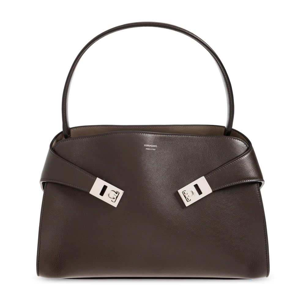 Ferragamo Hug Soft Shoulder Bag - Female - Handbags - Brown - One Size - Bags - Image 3