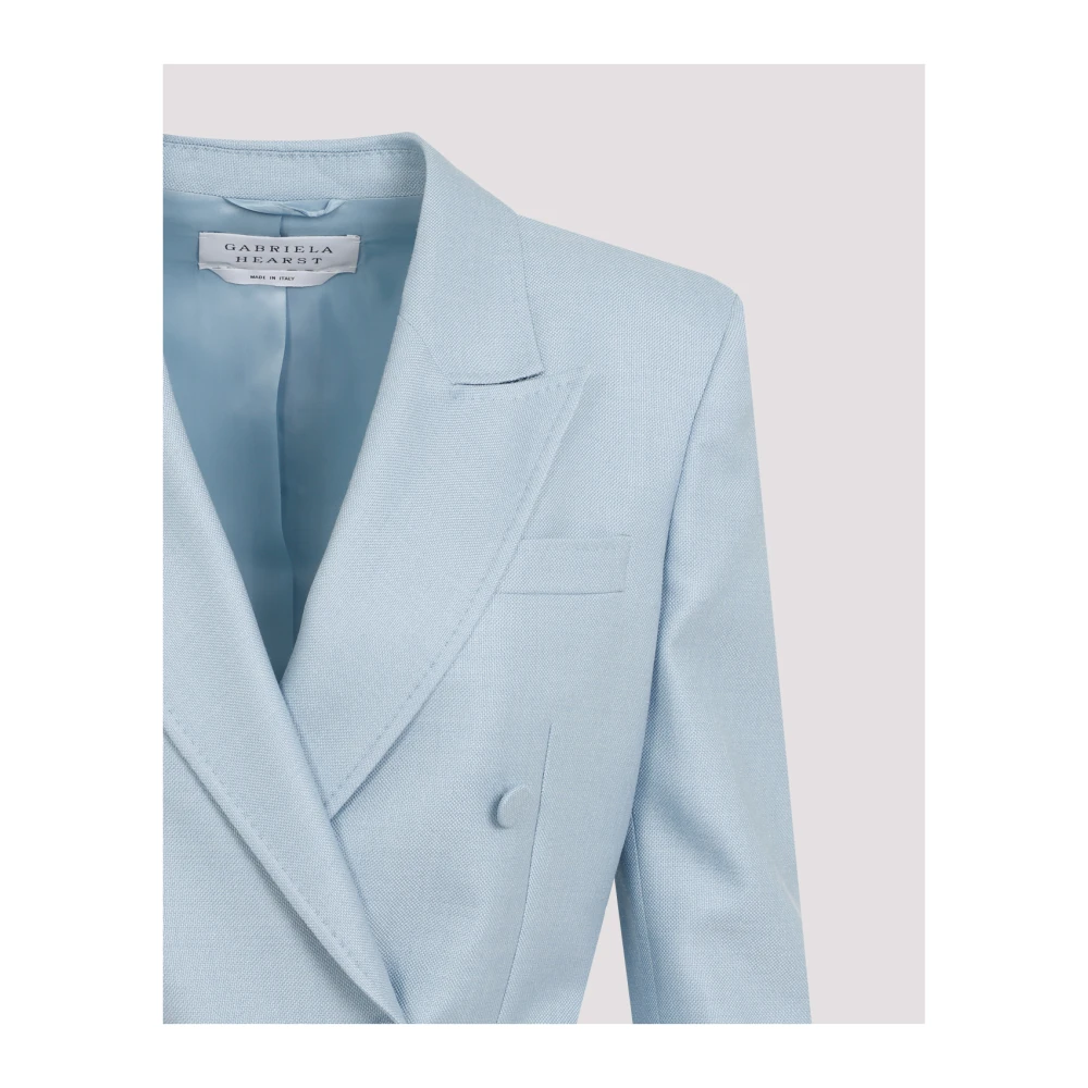 Gabriela Hearst Steenblauwe Blazer Blue Dames