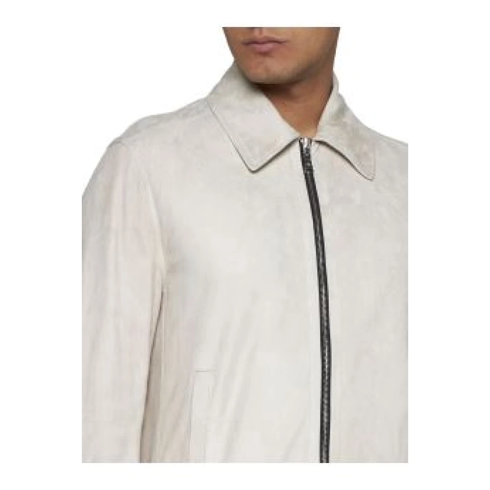 Tagliatore Witte Rits Jassen White Heren