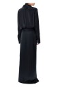 black-satin-shirt-dress-with-v-neck