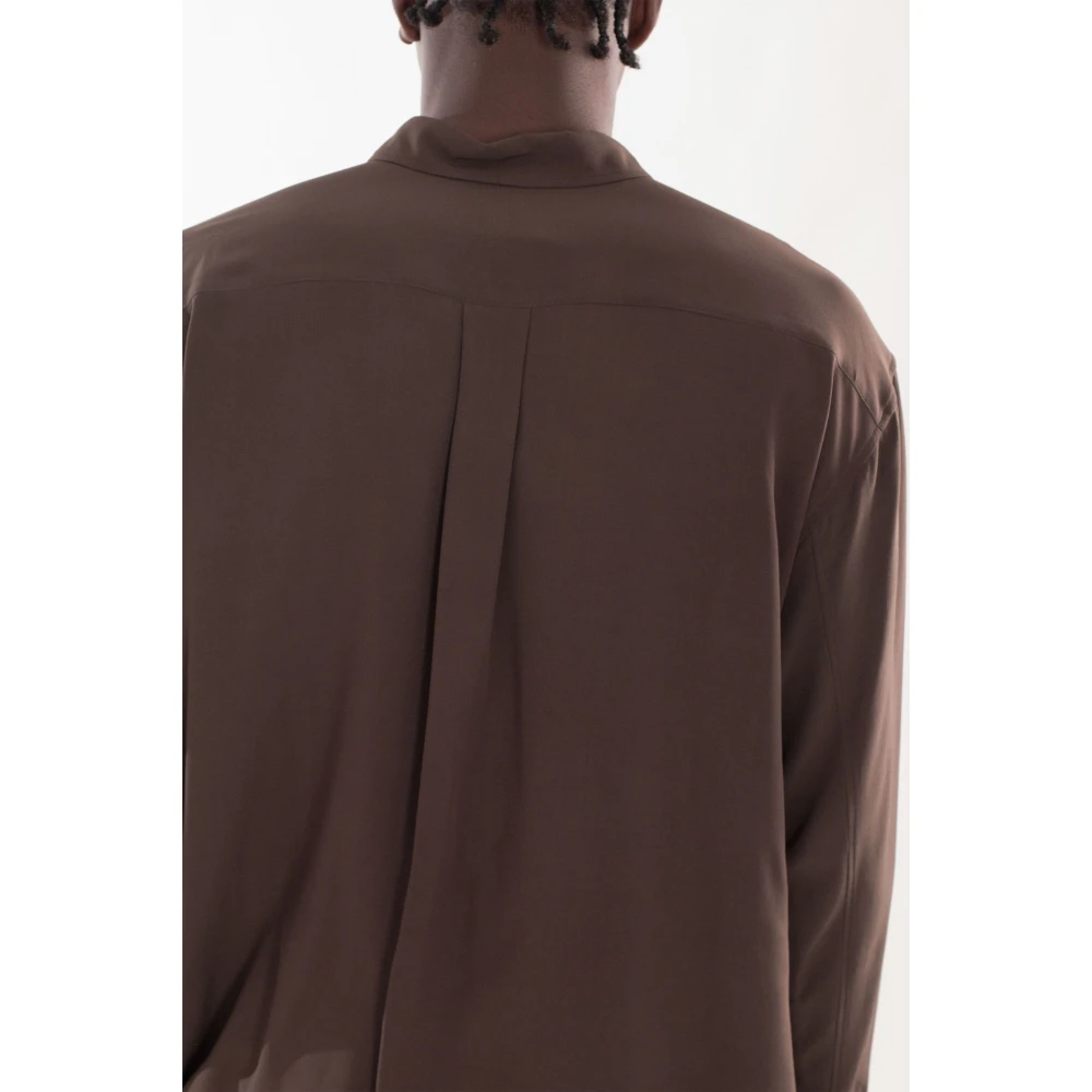 Magliano Manifesto Lettering Shirt Brown Heren