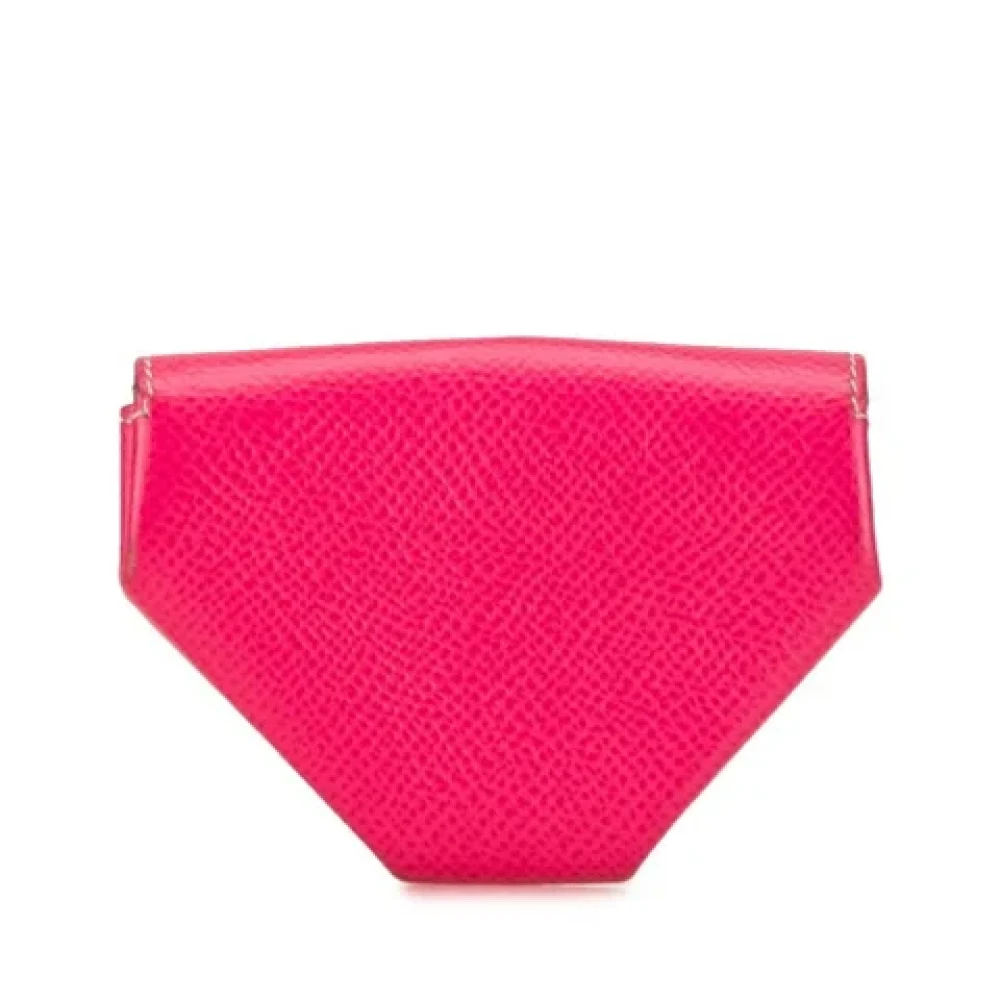 Hermès Vintage Pre-owned Leather wallets Pink Dames