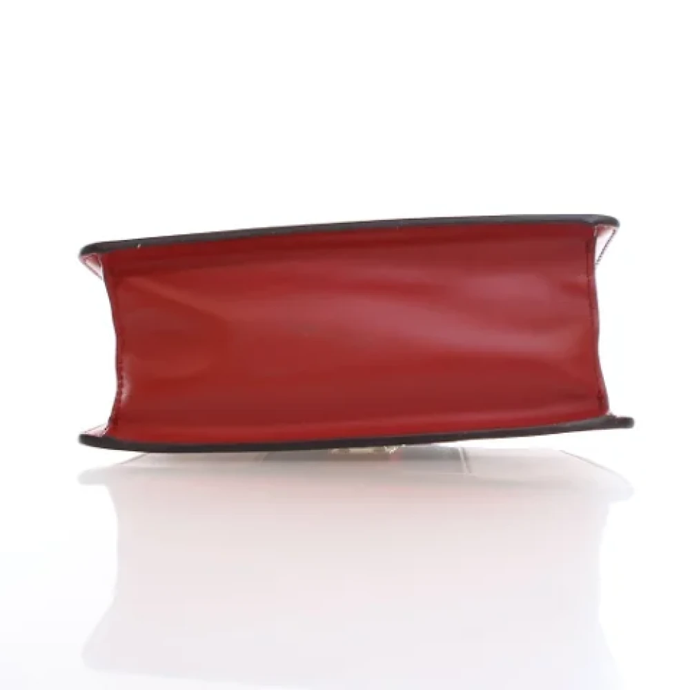 Gucci Vintage Pre-owned Leather handbags Red Dames