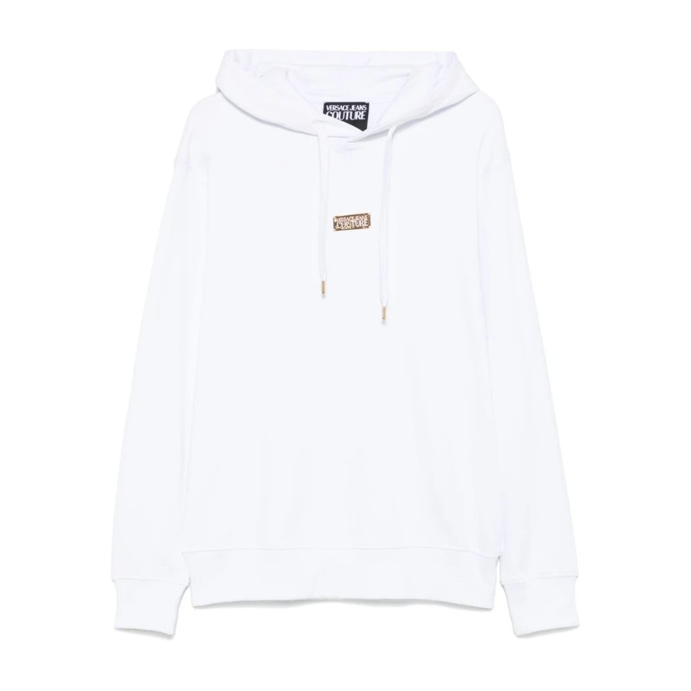 Versace Jeans Couture Witte en Gouden Sweatshirt White Heren
